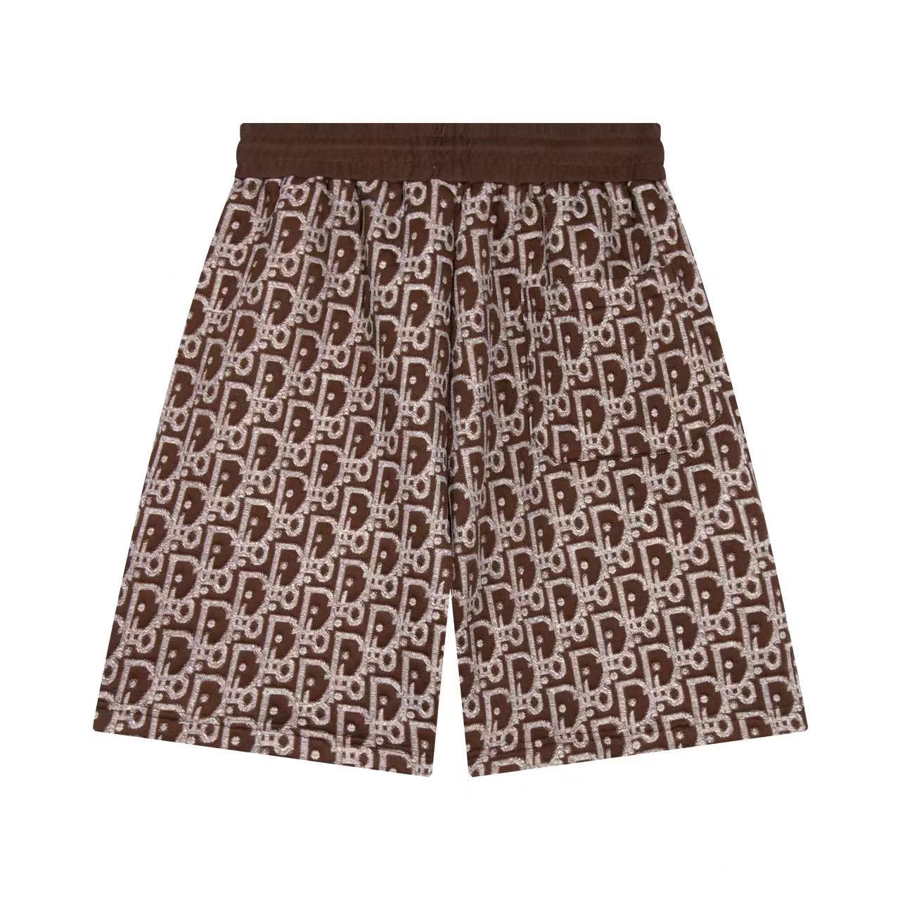 Jacquard knit shorts