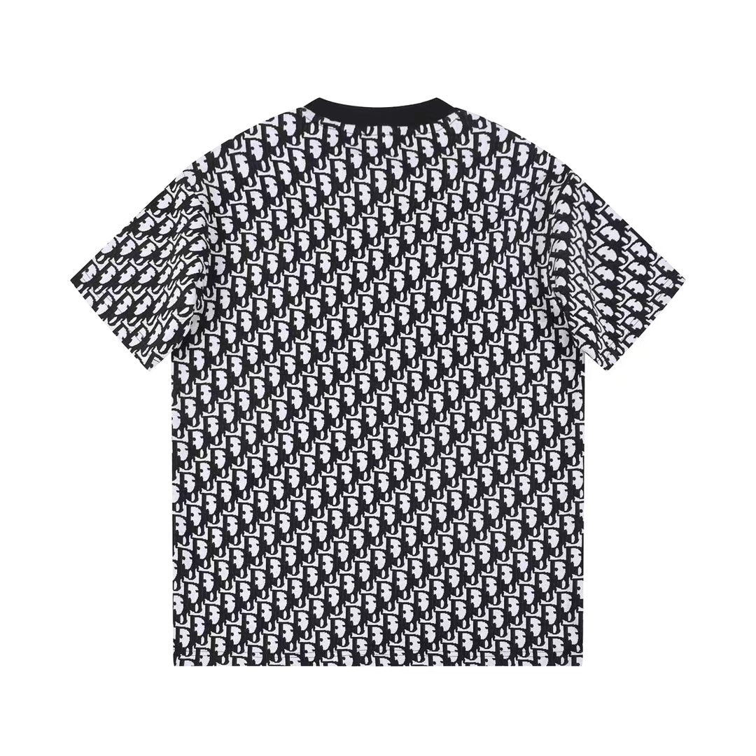 AS-Allover jacquard logo T-shirt