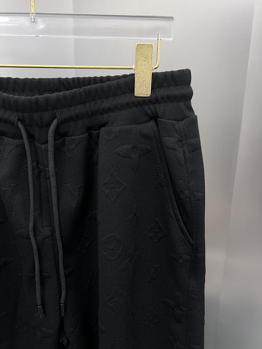 terry jacquard logo shorts