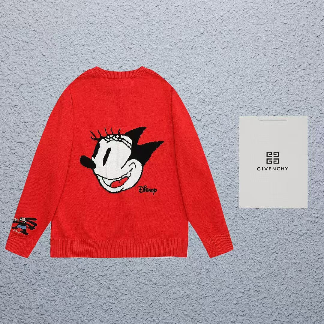 Mickey pattern wool sweater