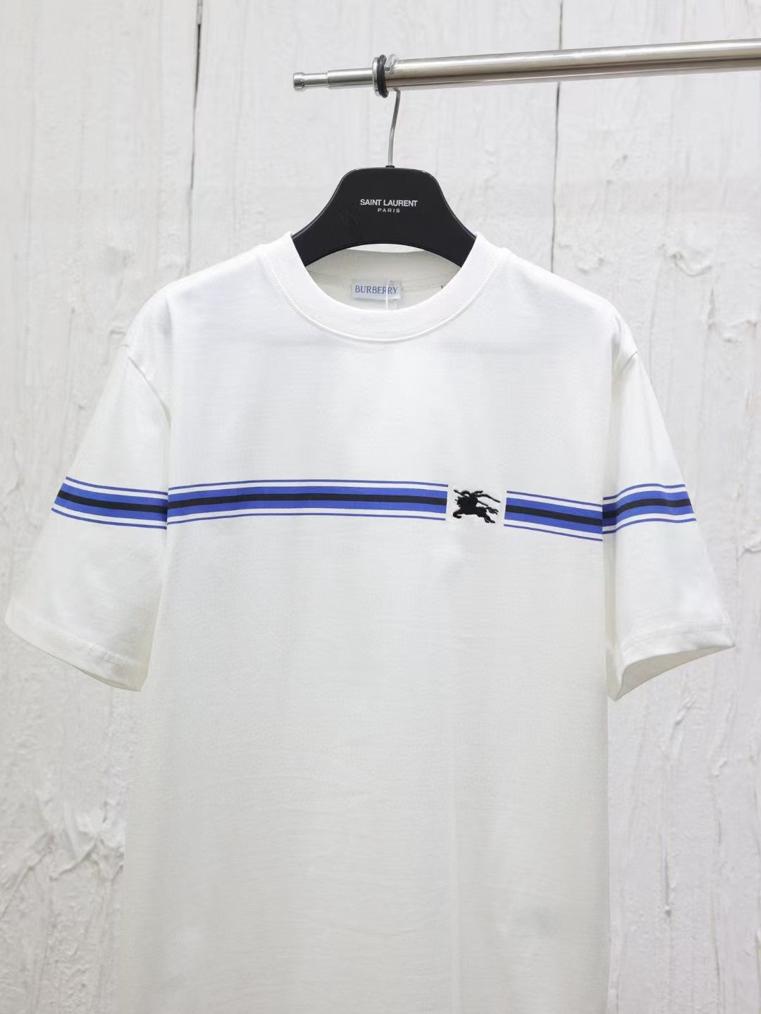 New woven striped T-shirt