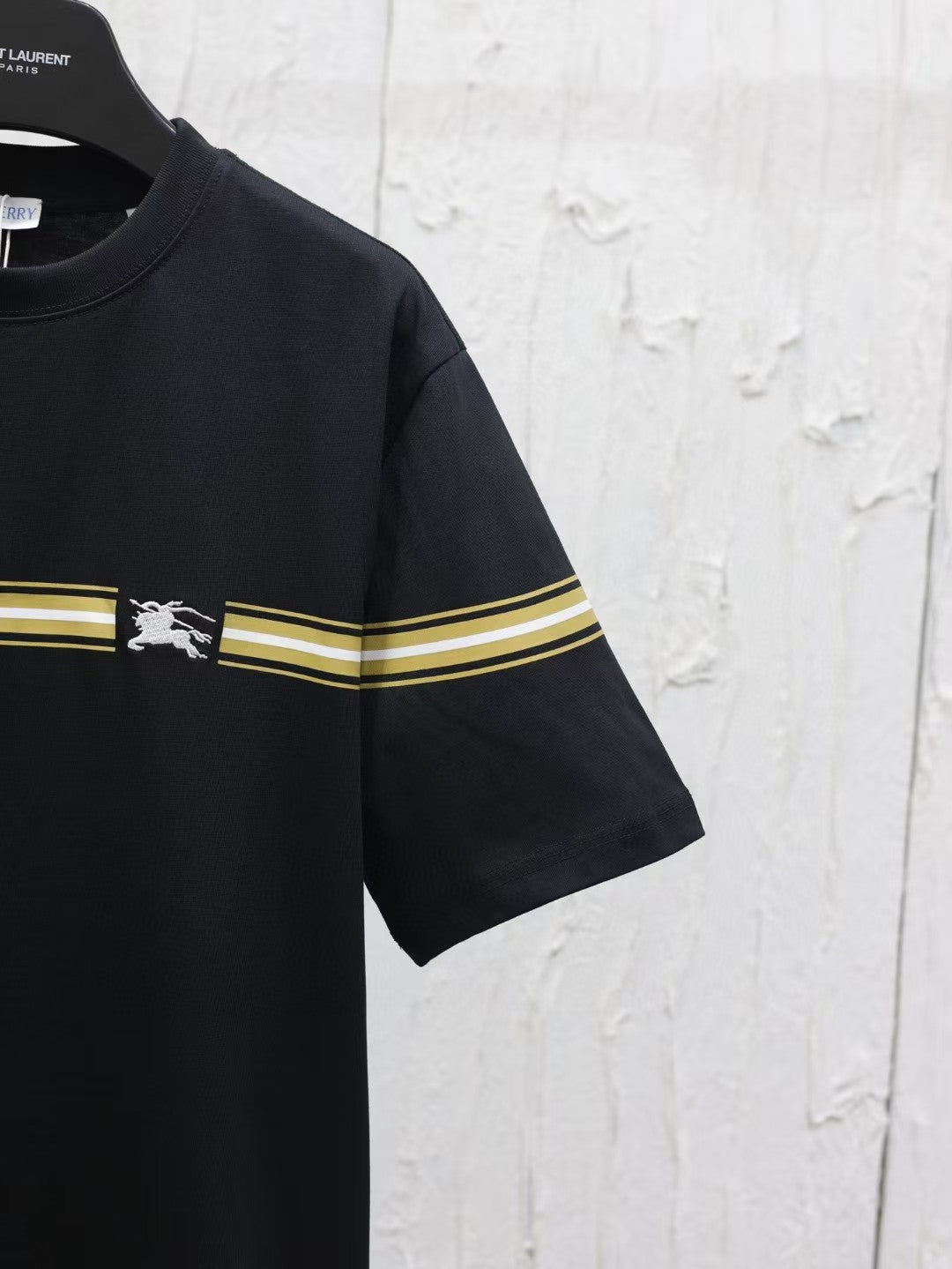 New woven striped T-shirt