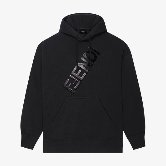 BLACK Print Hoodie