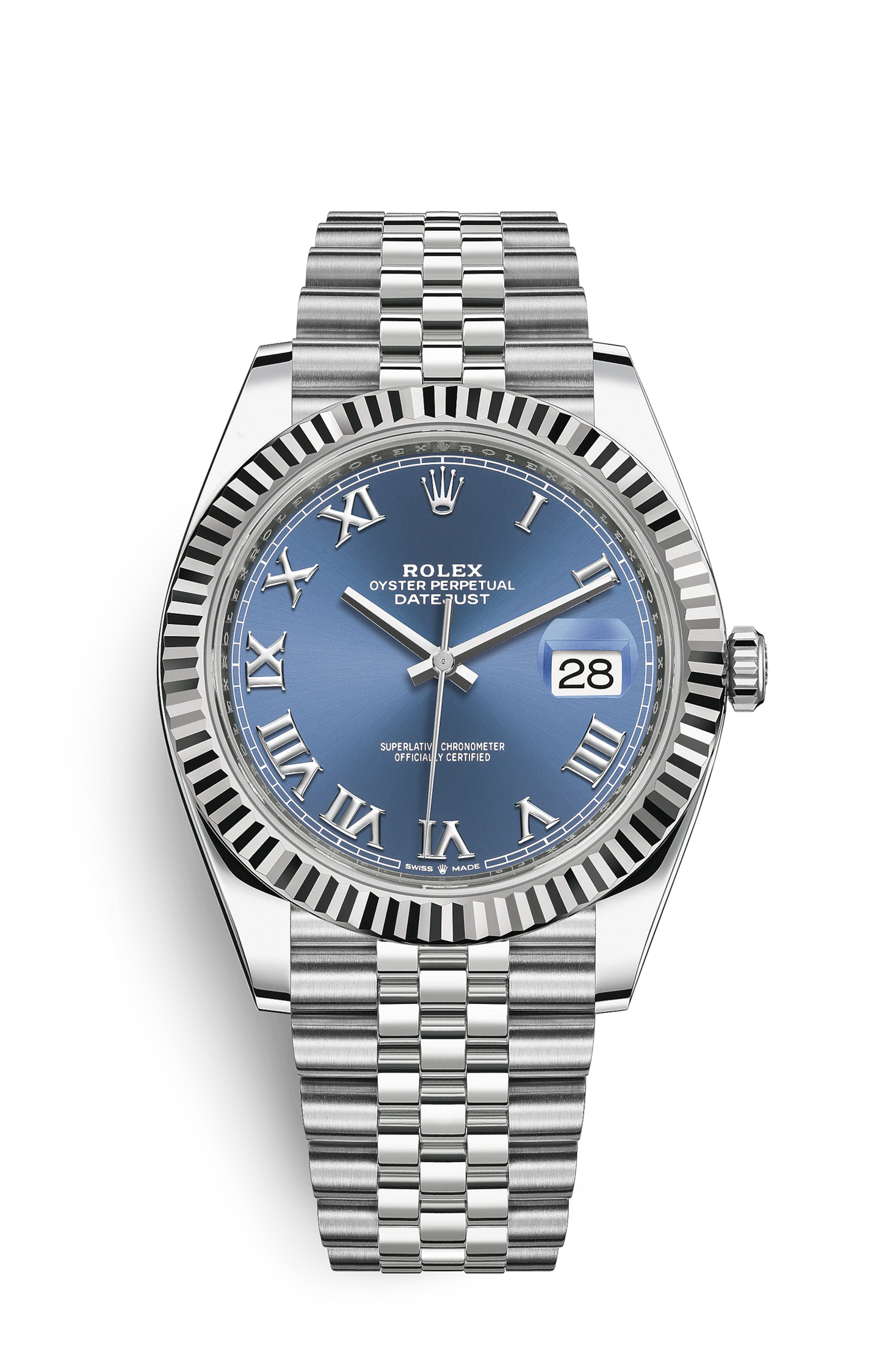 DATE-Steel and white gold-41mm Watch