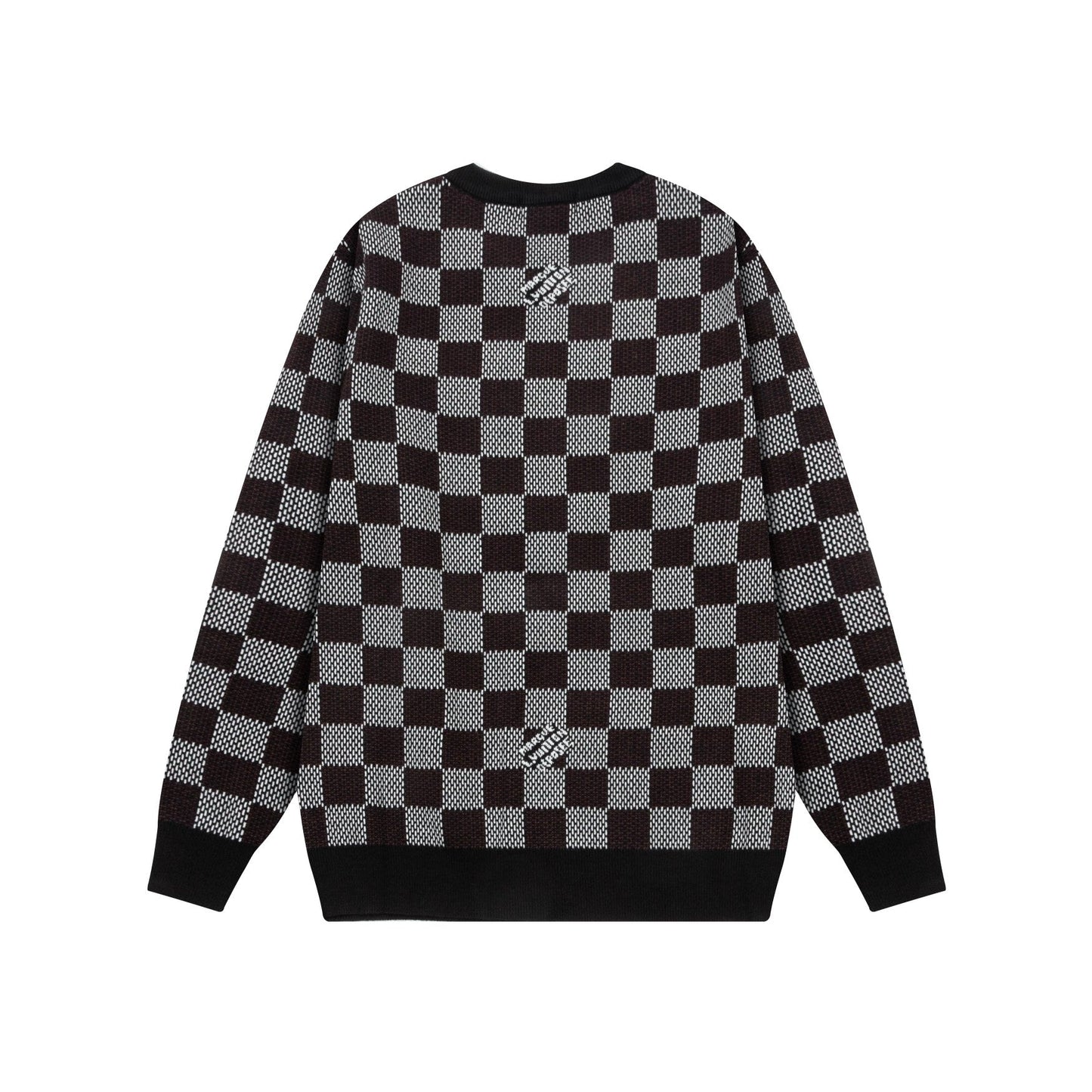 Checkerboard Jacquard Sweater